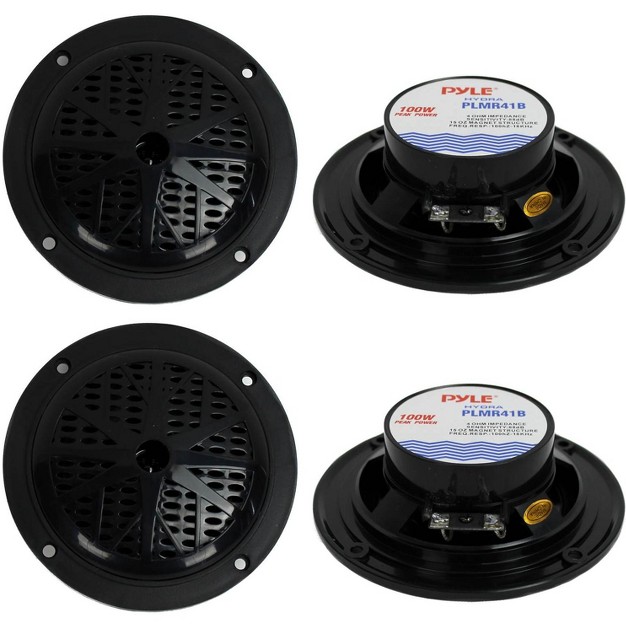 200w Dual Cone Waterproof Marine Boat Stereo Speakers 2 Pairs