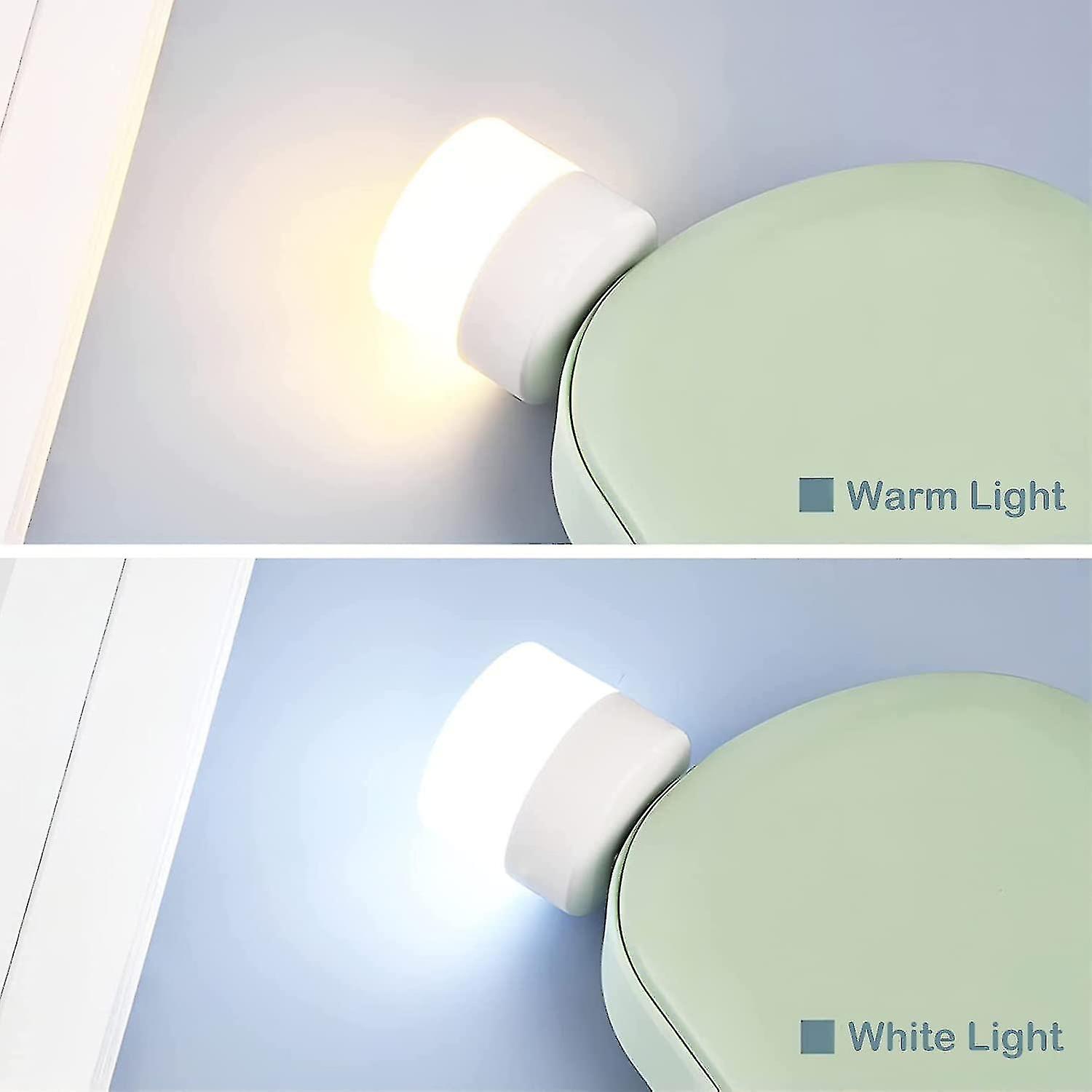 4 Pcs Usb Lights By Night， Mini Led Bulb， Plug-in， Warm White， Compact， Ideal For Bedroom， Bathroom，