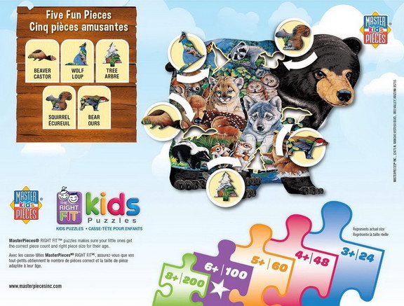 Forest Friends Shaped 100 Piece Jigsaw Puzzle