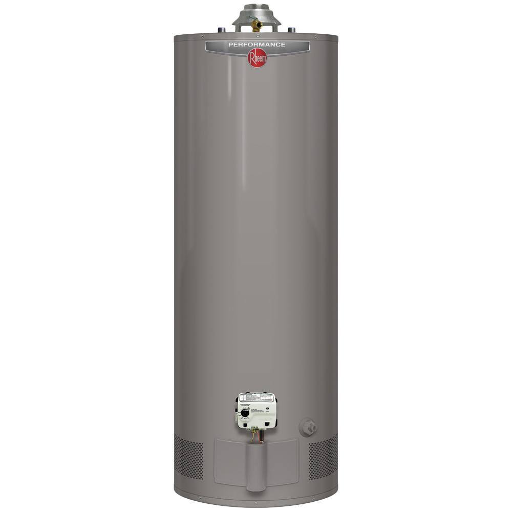 Rheem Performance 50 Gal. Tall 6-Year 40000 BTU Natural Gas Tank Water Heater with Top T and P Valve XG50T06TH40U0