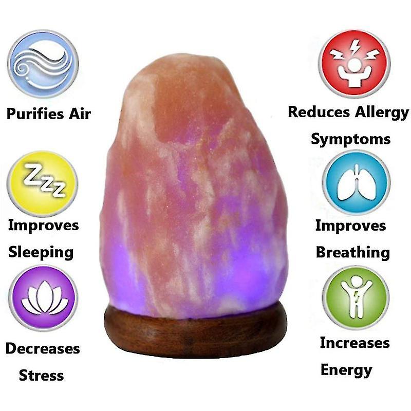 Crystal Salt Lamp Usb Natural Colorful Color Changing Warm White Led Mineral Salt Lamp Night Light