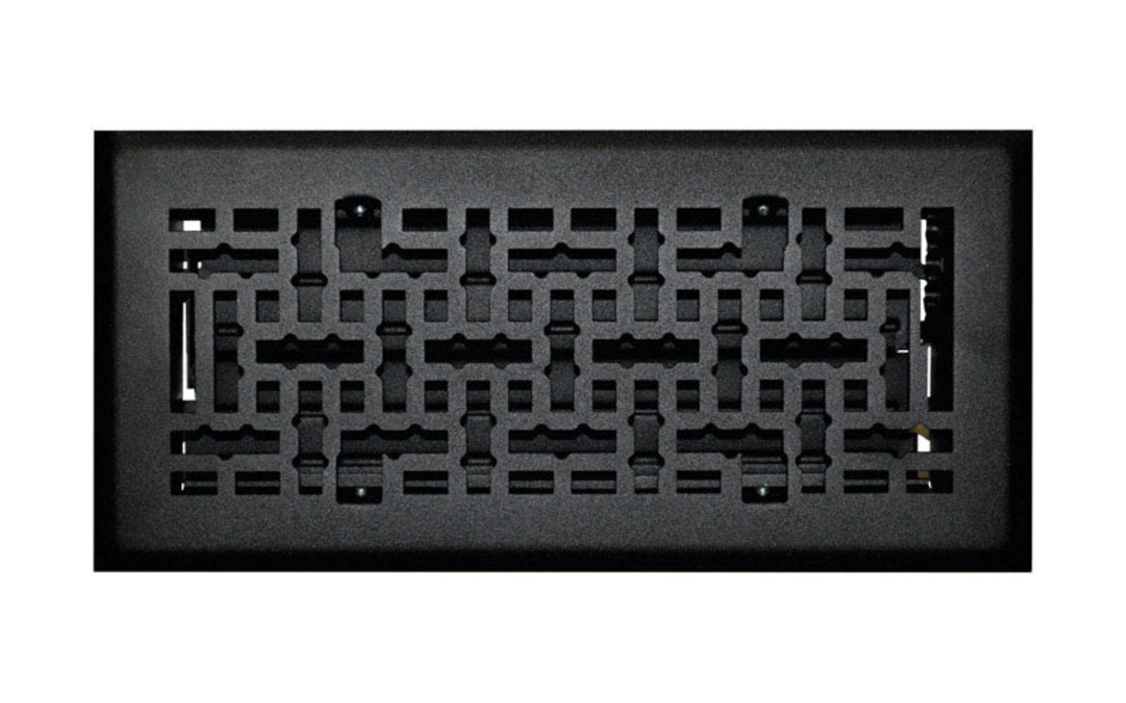 FLOOR DIFFUSER 4X10 BLK