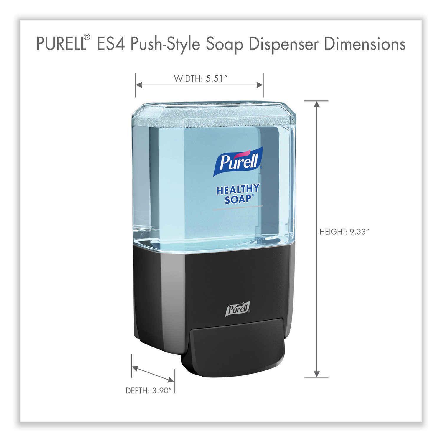 ES4 Soap Push-Style Dispenser by PURELLandreg; GOJ503401