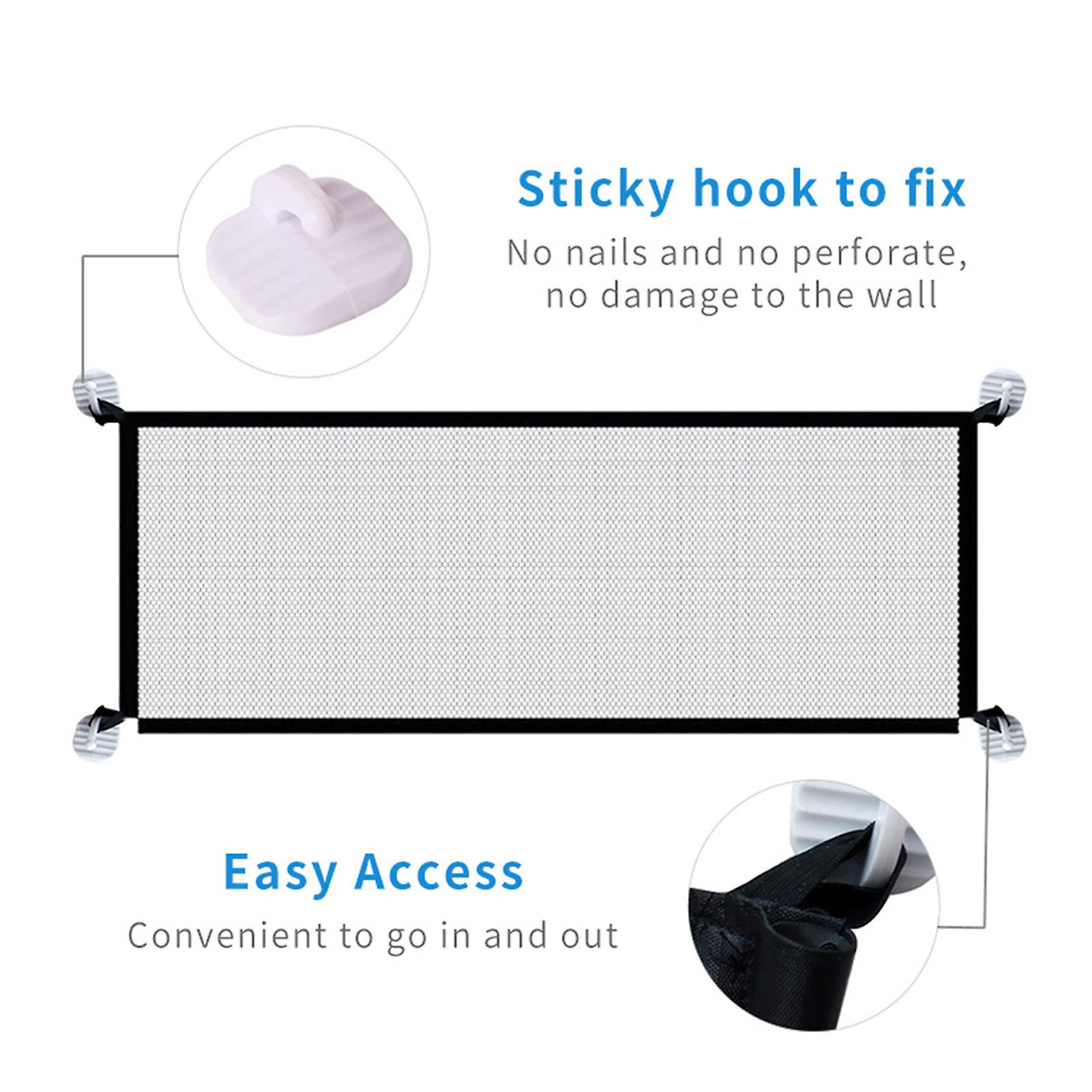 4 Hooks For Dog Safety Gate Black