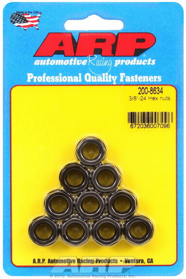 ARP 200 8634 ARP INC. 200 8634 3/8 24 HEX NUT KIT