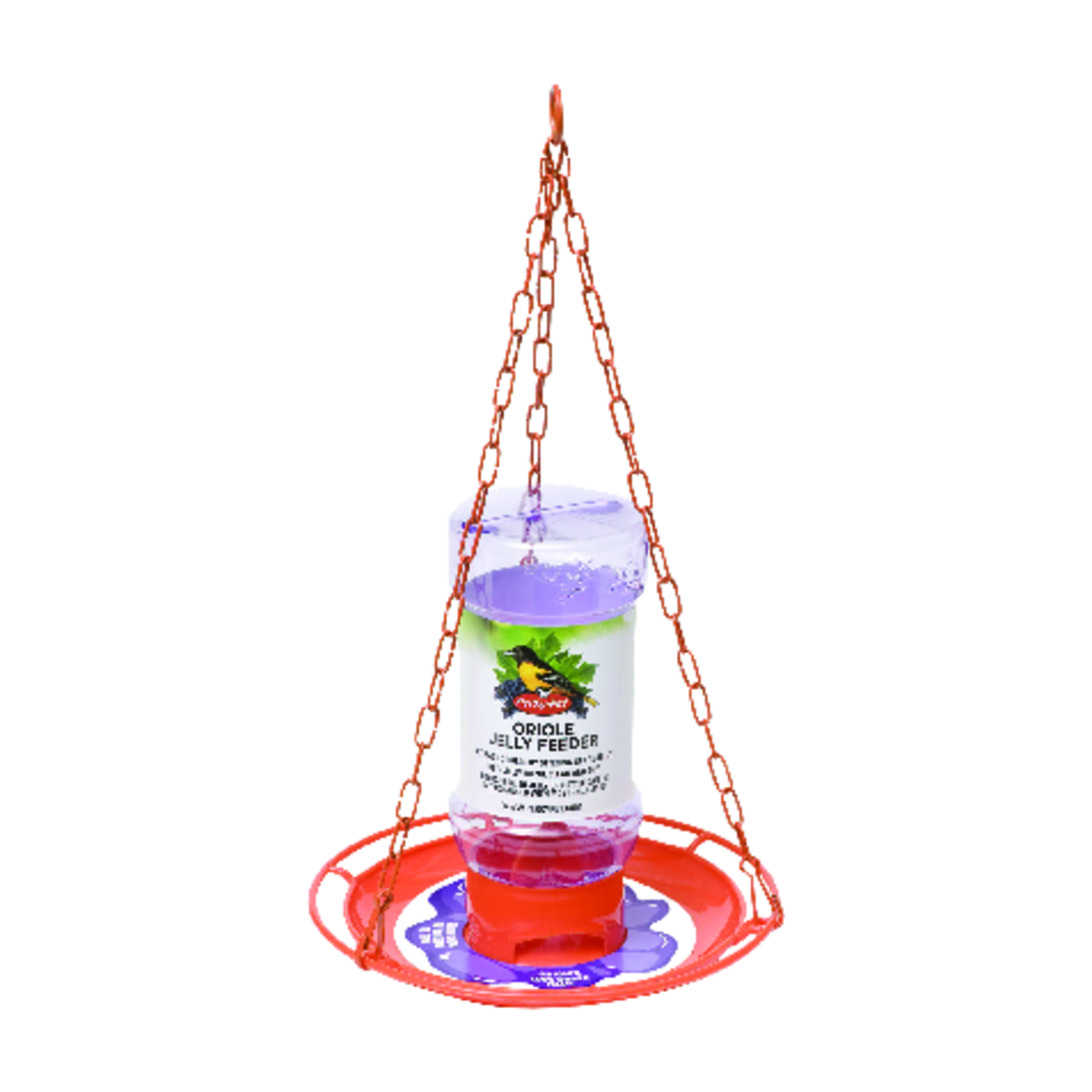 Perky-Pet Oriole 32 oz Metal/Plastic Nectar Feeder 3 ports