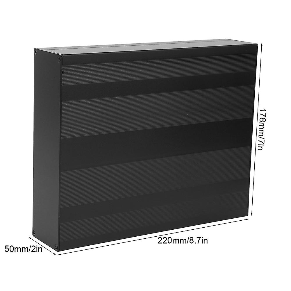 Aluminum Project Boxmatte Black Enclosure Case Diy Electronic Product Casing 50x178x220mm