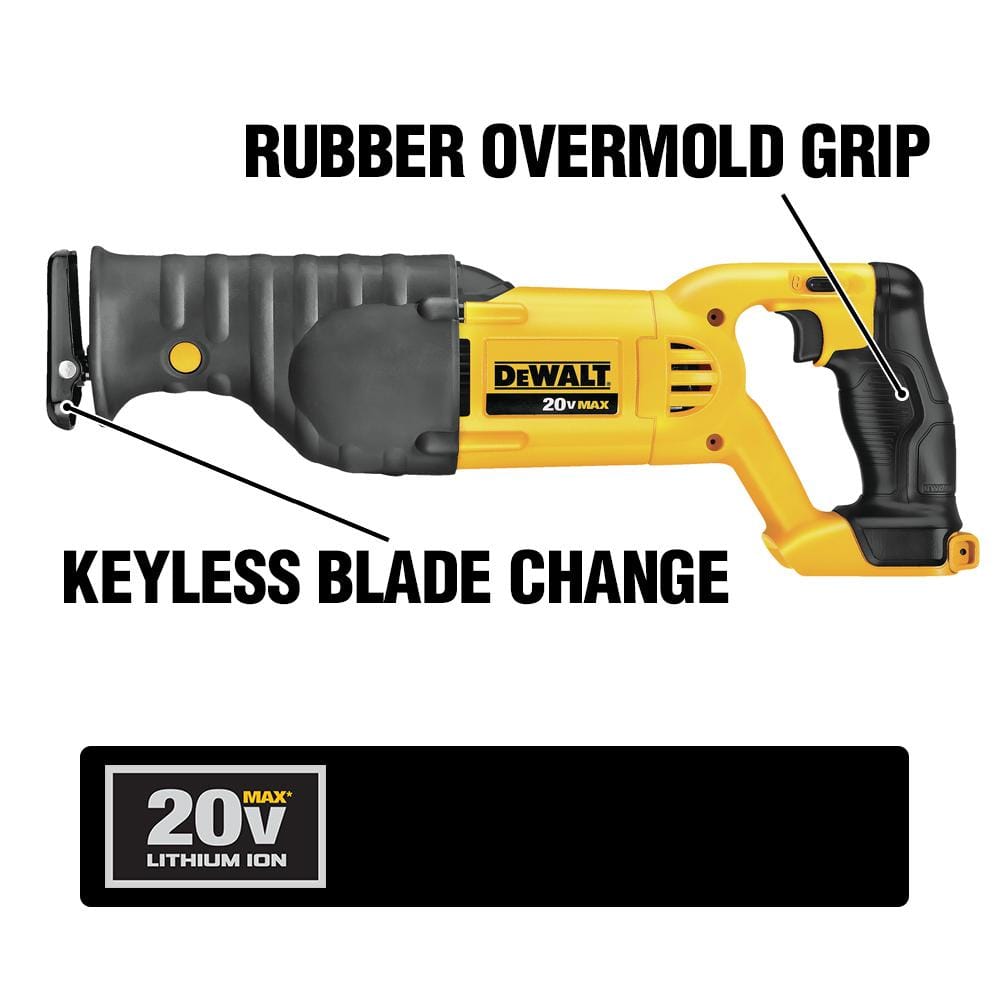 DEWALT 20V MAX Cordless Reciprocating Saw (Tool Only) DCS380B