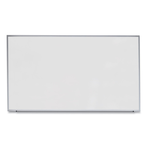 Universal Dry Erase Board， Melamine， 72 x 48， Satin-Finished Aluminum Frame (43626)