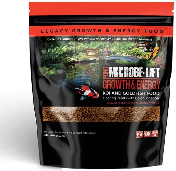 Microbe-Lift Legacy Growth and Energy Floating Pellets with Color Enhancer Koi and Goldfish Food