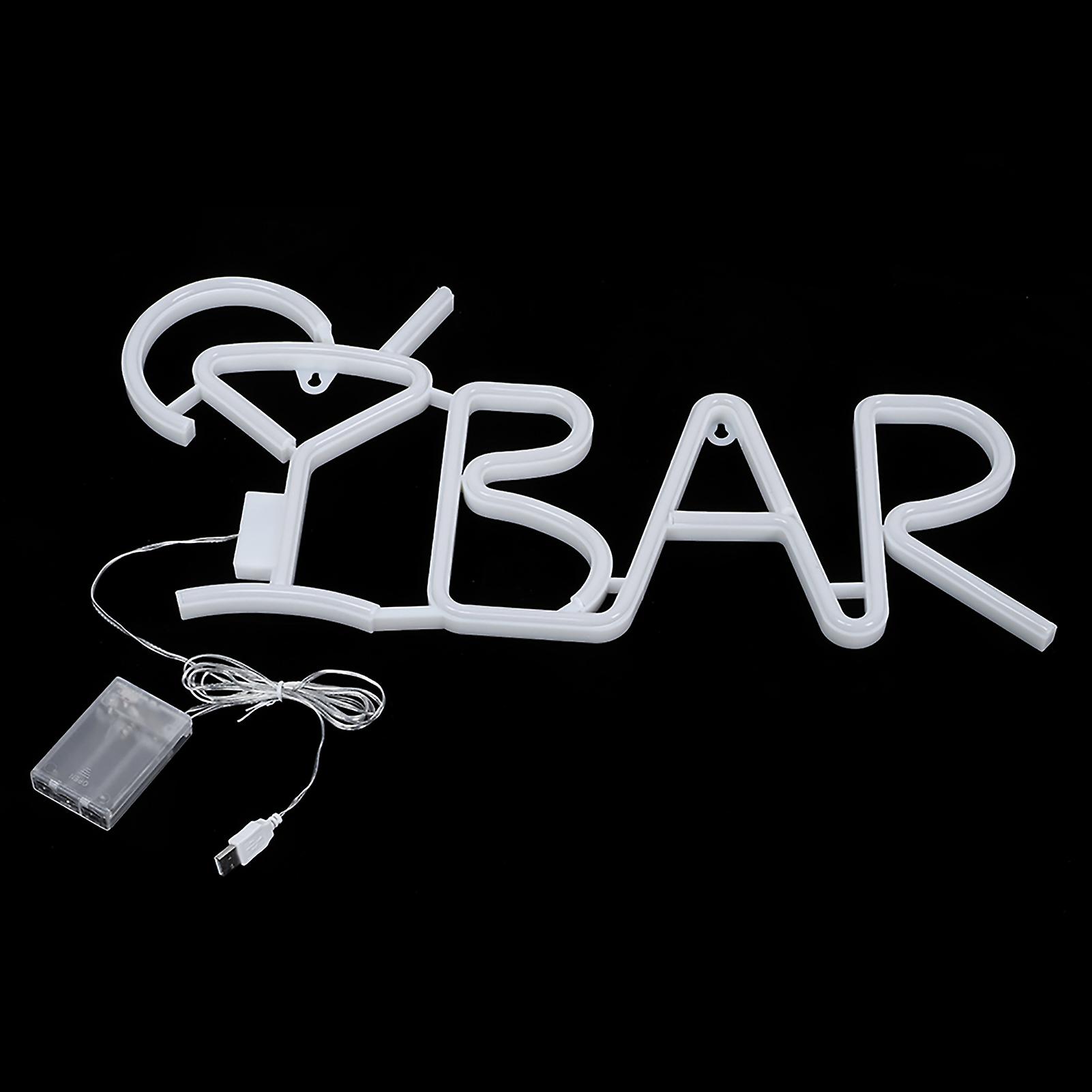 BAR Letters Shaped LED Neon Light Shop Signs Light for Party Bar Home DecorPurple