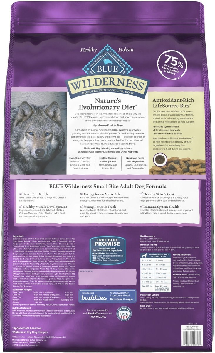 Blue Buffalo Wilderness Small Breed Chicken Adult Dry Dog Food