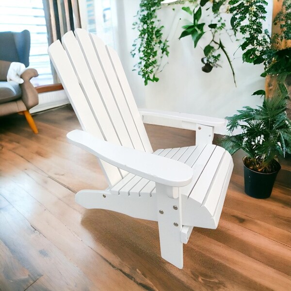 KISRAIS Wooden Children Adirondack Chair for Outdoor/Indoor Use