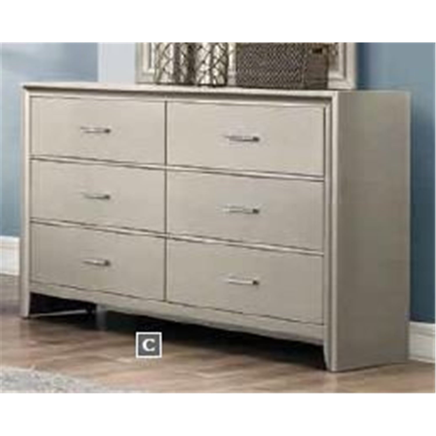 Coaster Company Lana Dresser, Silver Bling