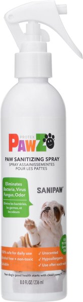 Pawz SaniPaw Sanitizing Dog and Cat Spray， 8-oz bottle