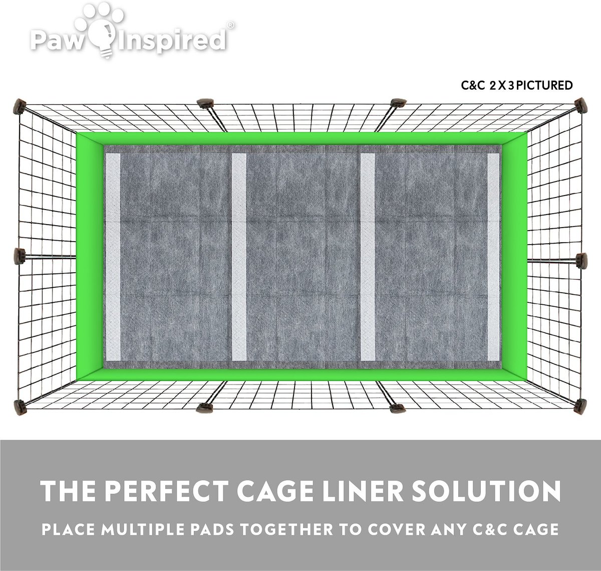 Paw Inspired Bamboo Disposable Small Pet Liner Pee Pads