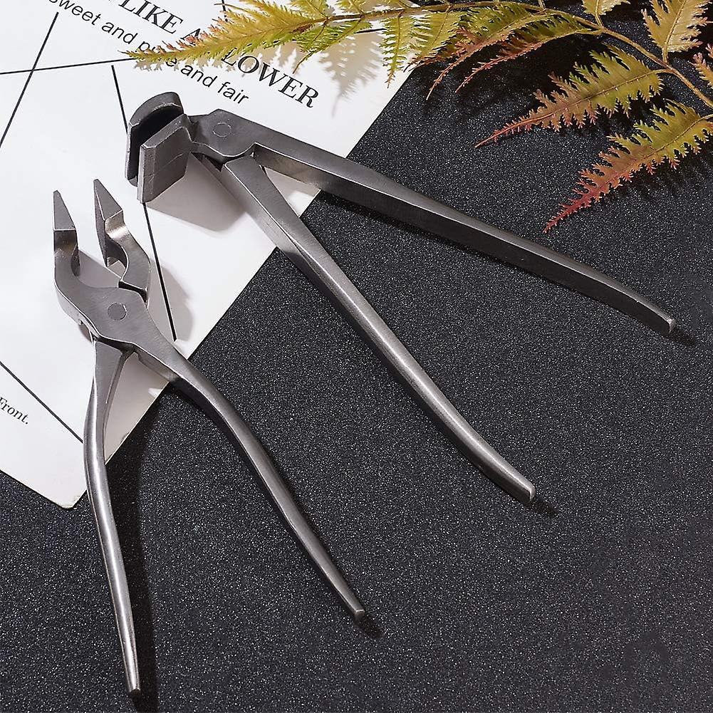 Leather Craft Flatten Pliers， Straight Head Leather Edge Adjustment Press Flatten Pliers Clamp Cutting Side Snips Flush Pliers Nipper For Leather Belt