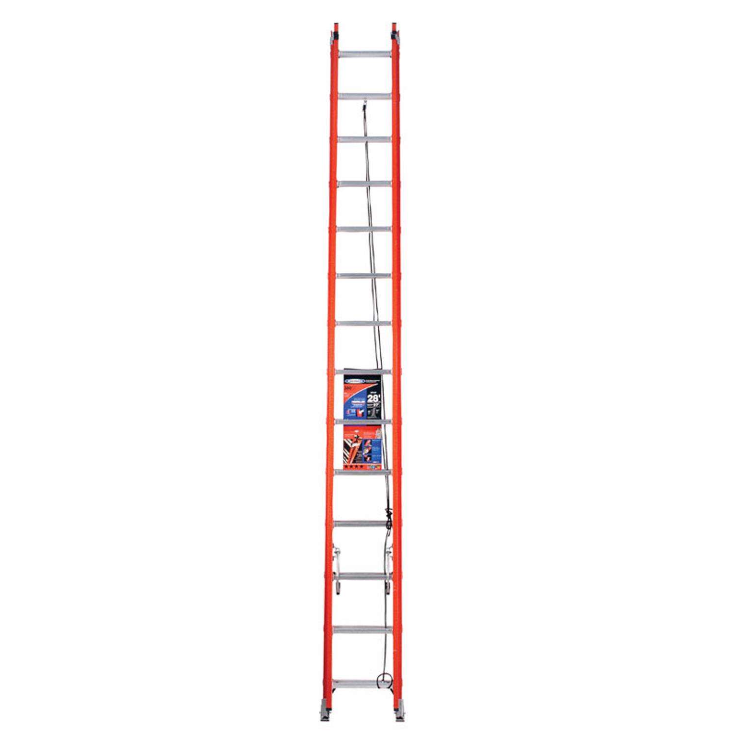 Werner 28-foot Fiberglass Extension Ladder Type IA 300 lb. capacity