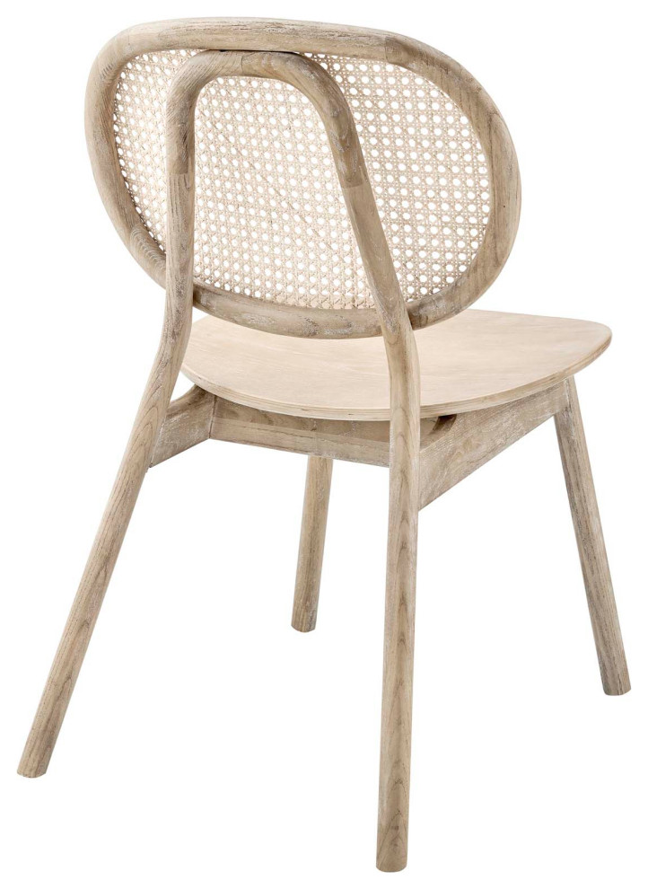 Malina Wood Dining Side Chair Set of 2   Tropical   Dining Chairs   by Modway  Houzz