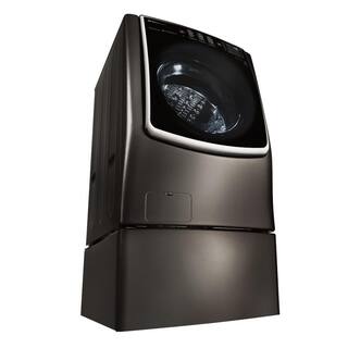 LG SIGNATURE 5.8 Cu. Ft. SMART Front Load Washer in Black Stainless Steel with TurboWash and Steam WM9500HKA