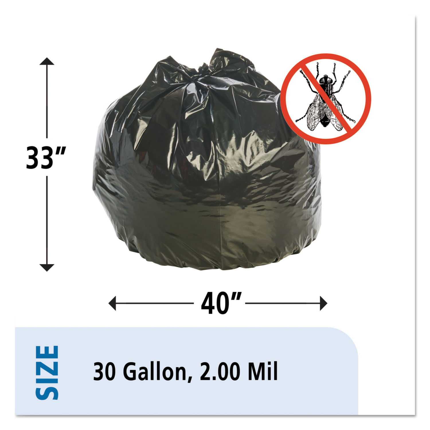 Insect-Repellent Trash Bags by Stoutandreg; by Envisionandtrade; STOP3340K20