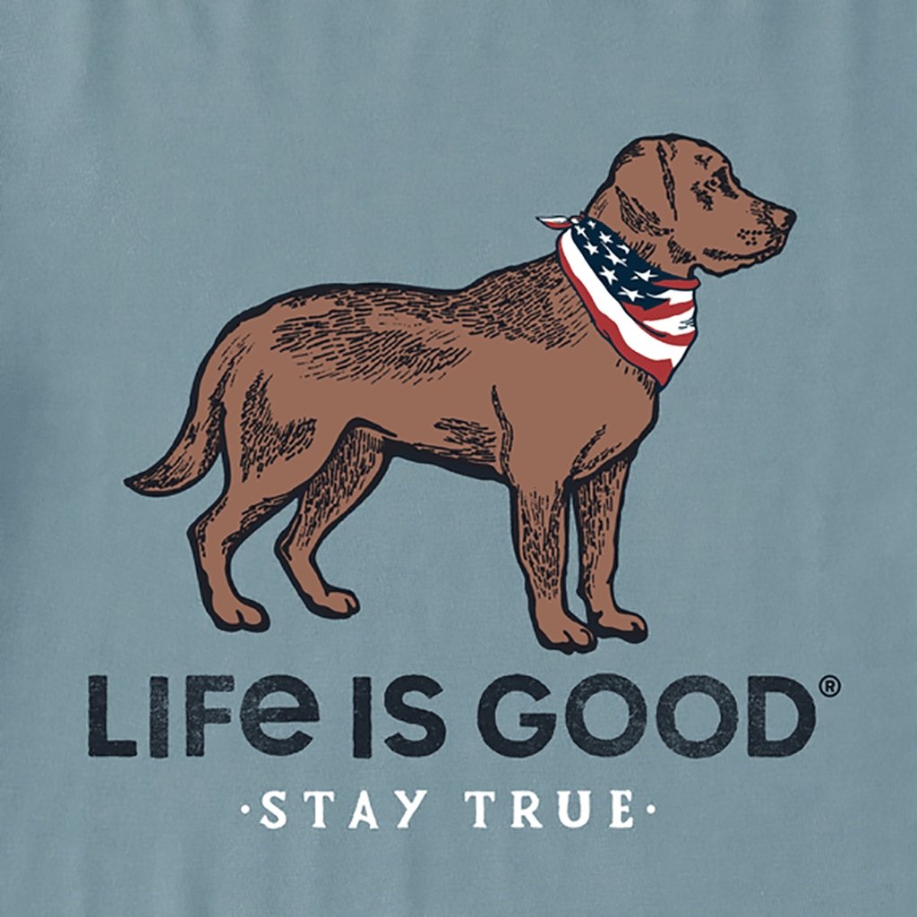 Life Is Good  Men's Stay True Dog Crusher-Lite Tee