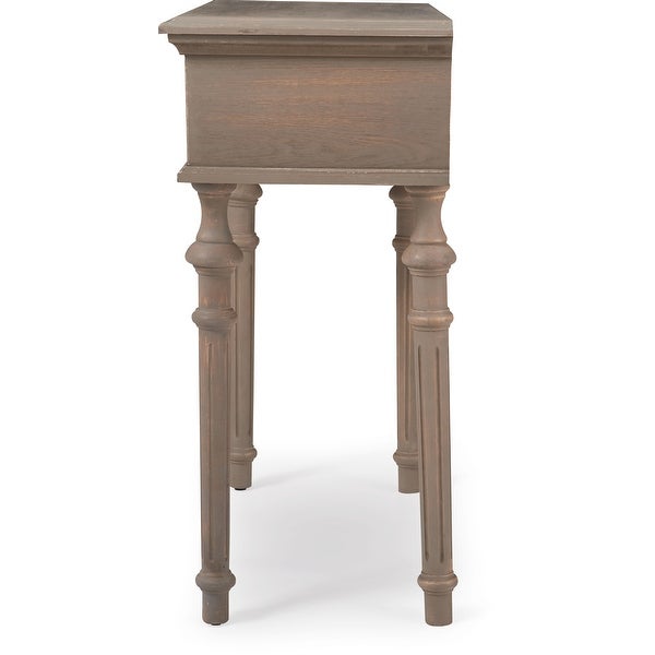 Finch Cassatt 2 Drawer Console Table， Gray