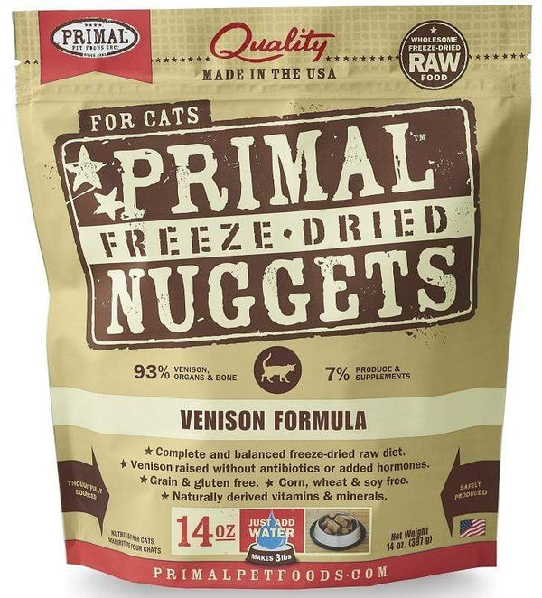 Primal Freeze Dried Nuggets Venison Formula Complete Diet for Cats