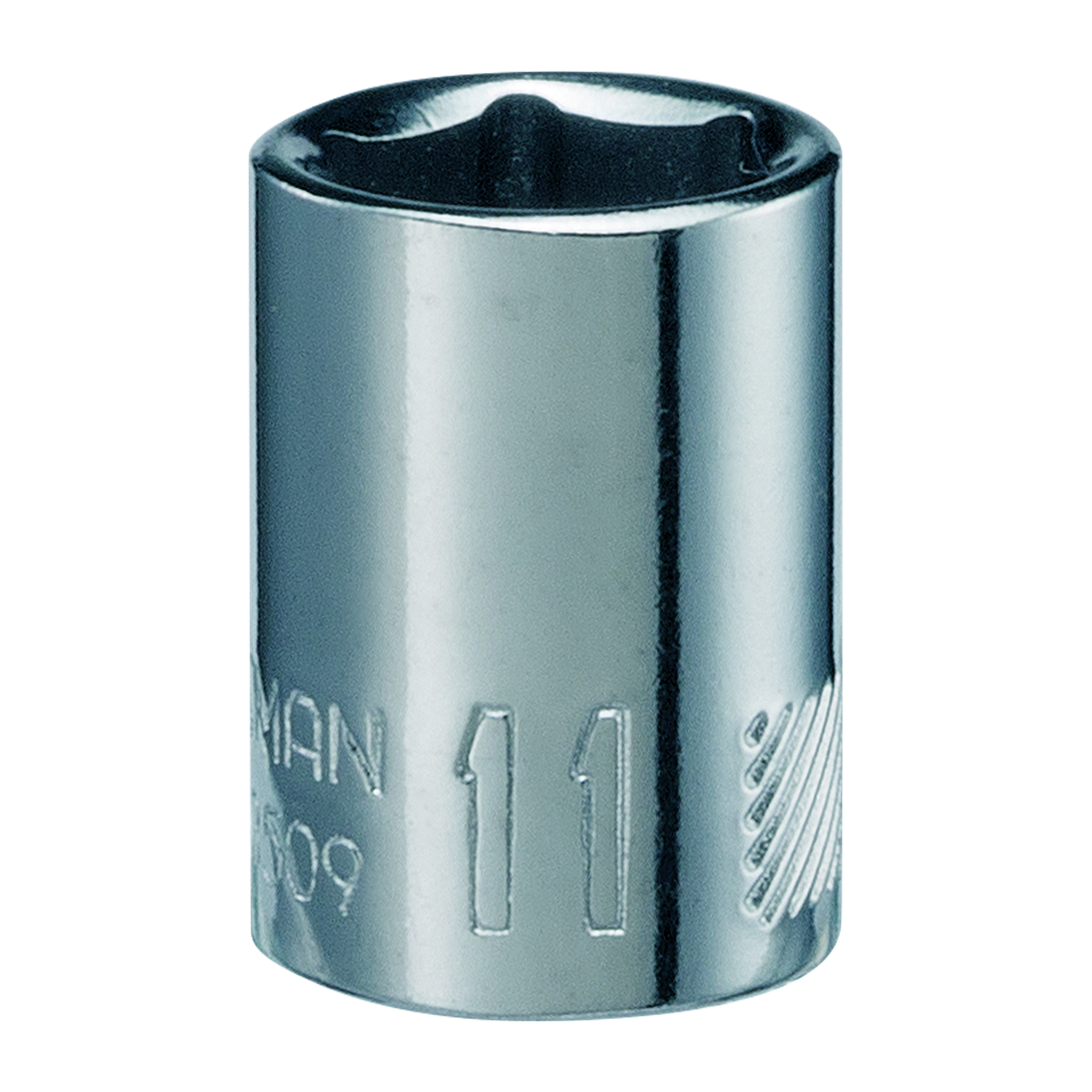 Craftsman 11 mm X 1/4 in. drive Metric 6 Point Standard Shallow Socket 1 pc