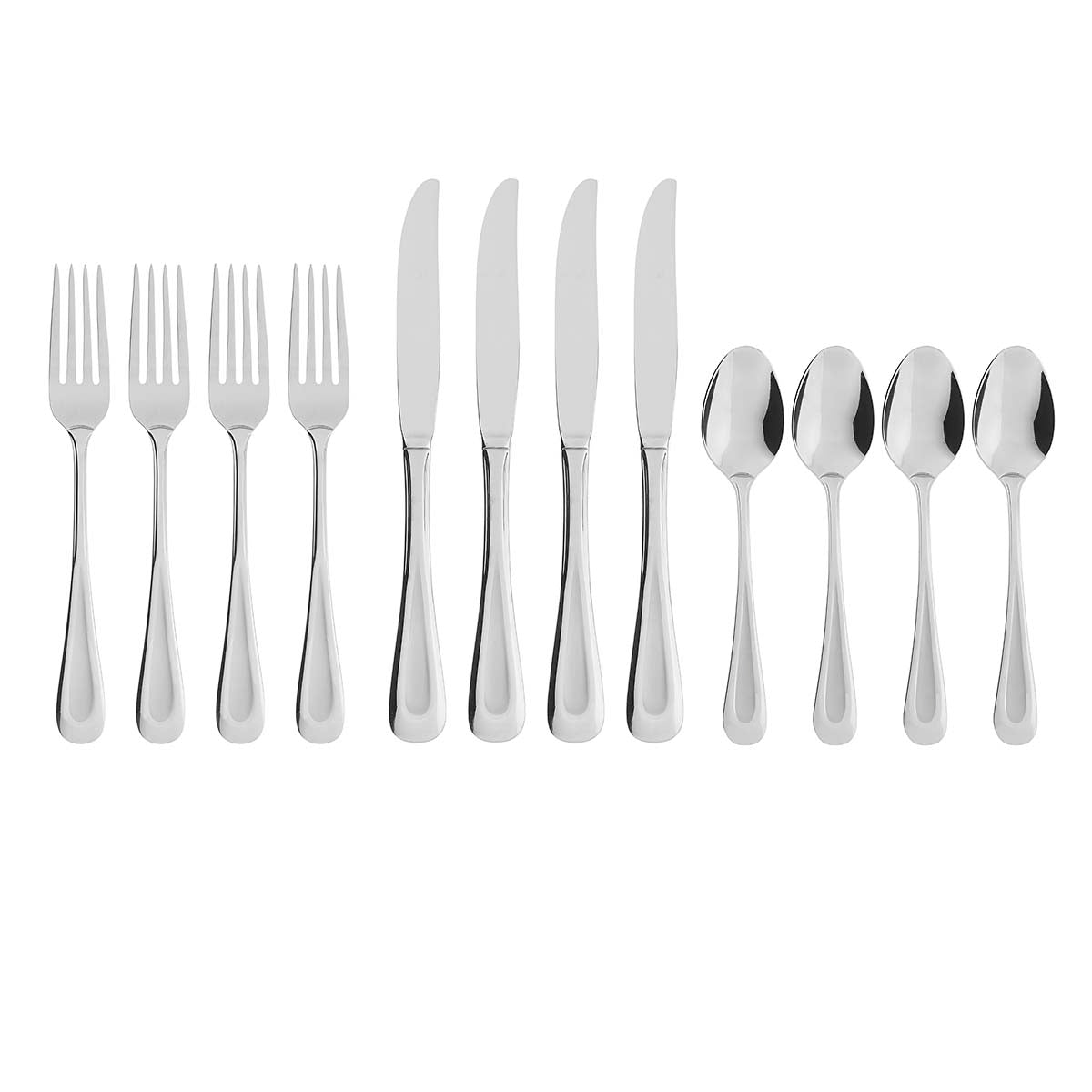 Satin Sand Dune 12 Piece Everyday Flatware Set