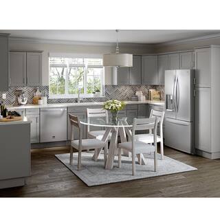 Hampton Bay Cambridge Gray Shaker Assembled Wall Cabinet (36 in. W x 12.5 in. D x 30 in H) CA3630W-KG