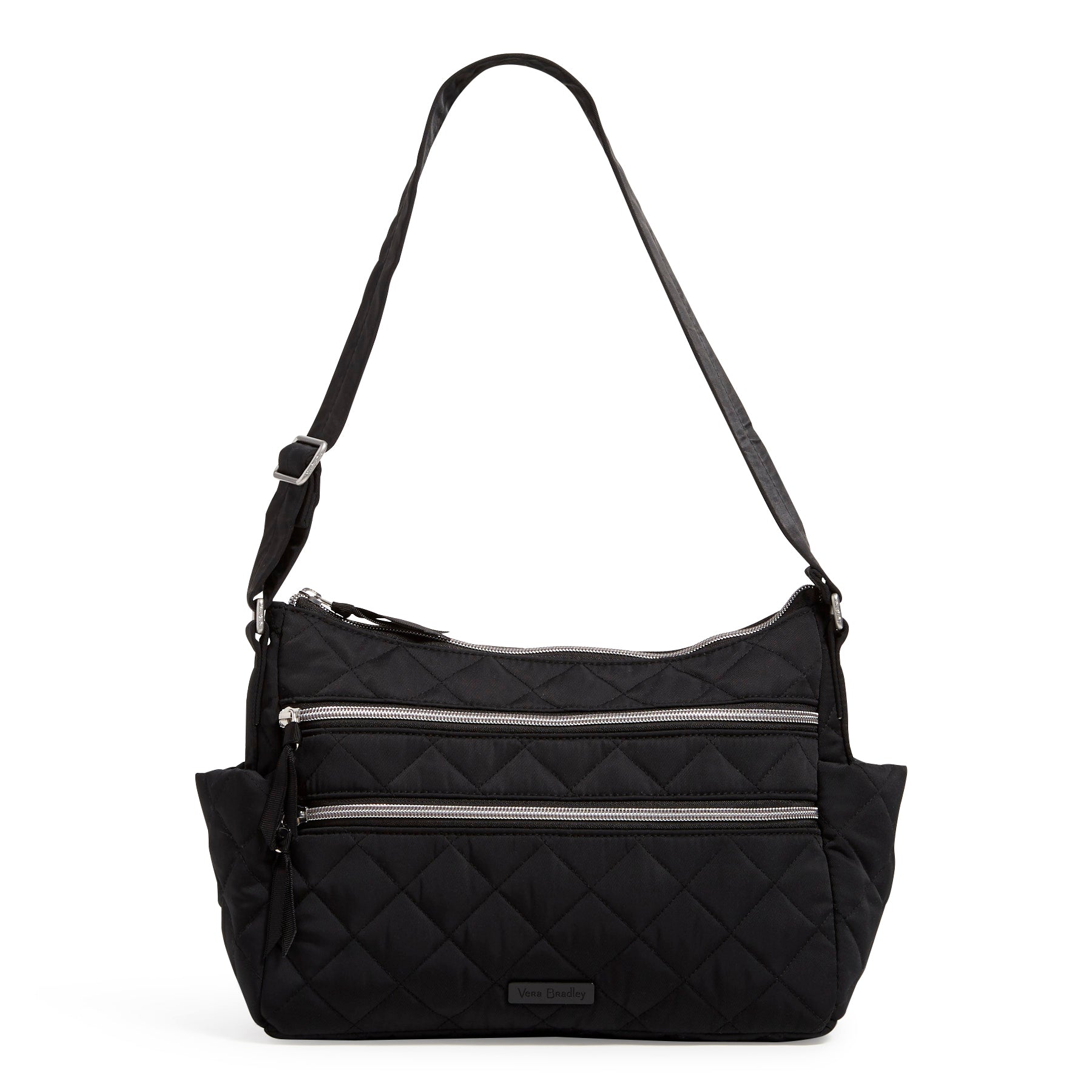 Triple Zip Shoulder Bag