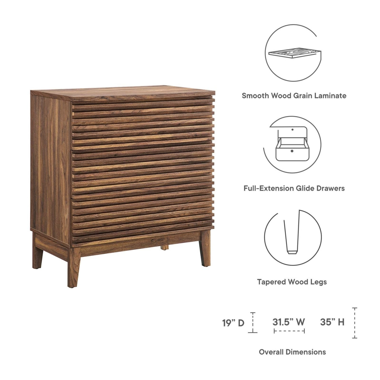 Render 3-Drawer Bachelor's Chest