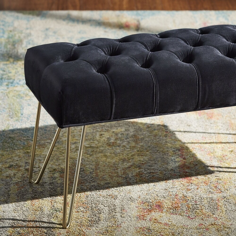 Klaus Velvet Tufted Bench by iNSPIRE Q Bold