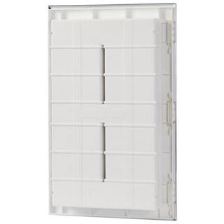 Glacier Bay Spacecab 16 in. x 26 in. x 3-12 in. Framed Recessed 1-Door Medicine Cabinet with 6-Shelves and Chrome Frame Mirror GB11