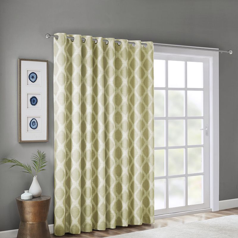 SunSmart Kagen Printed Ikat Blackout Patio Curtain