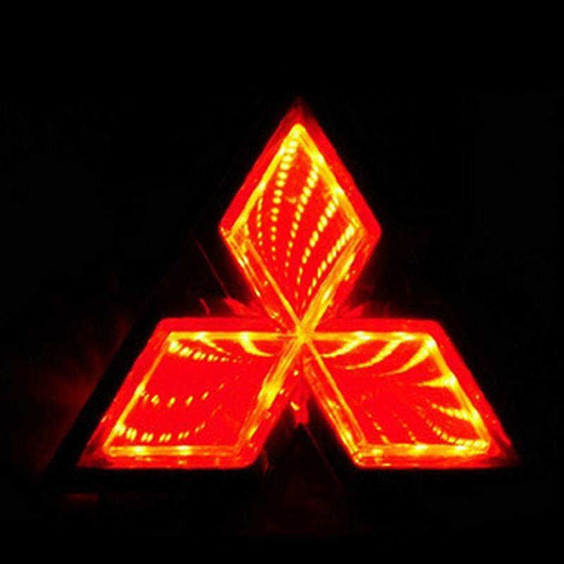 Led Badge Car Front Rear Emblem Sticker Light Decor For Mitsubishi Lancer 9 10 Outlander Asx Pajero Eclipse 3000gt Accessories