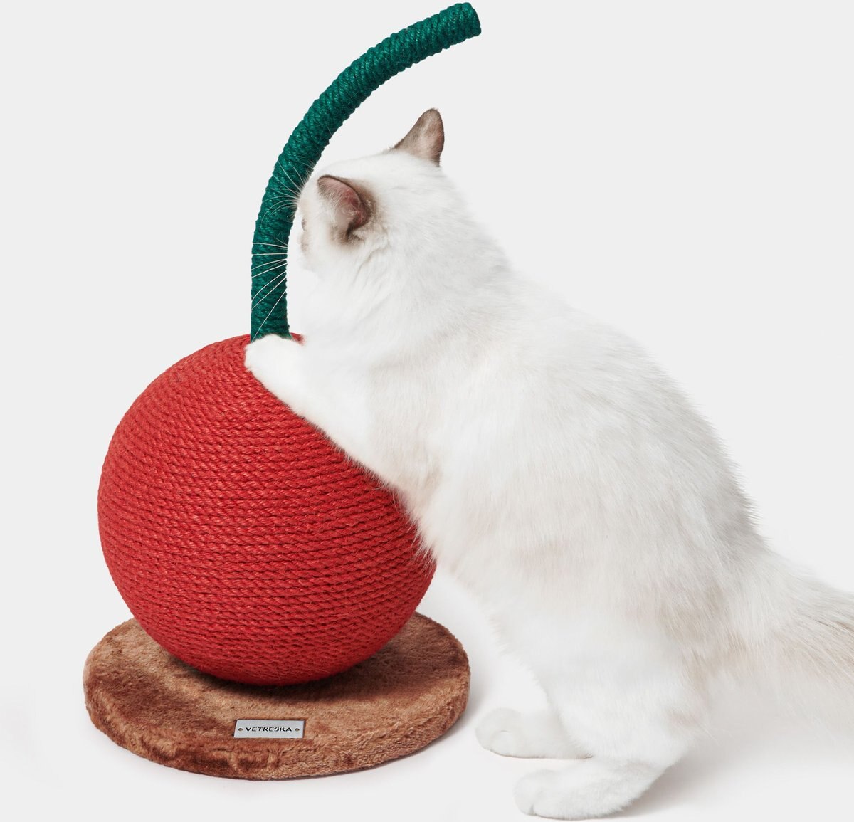 VETRESKA Cherry Scratching Ball Cat Toy