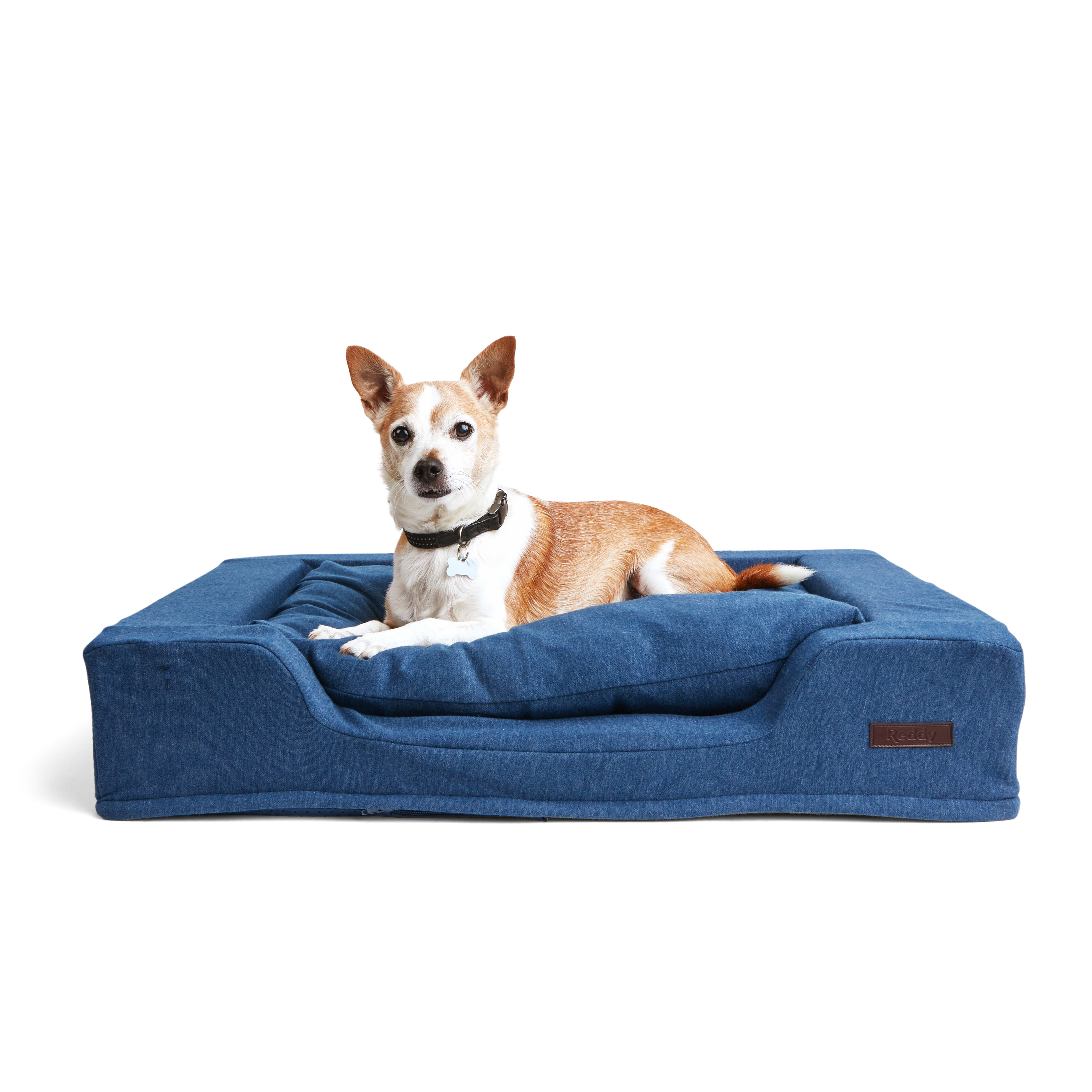 Reddy Navy Cloud Orthopedic Box Dog Bed， 30