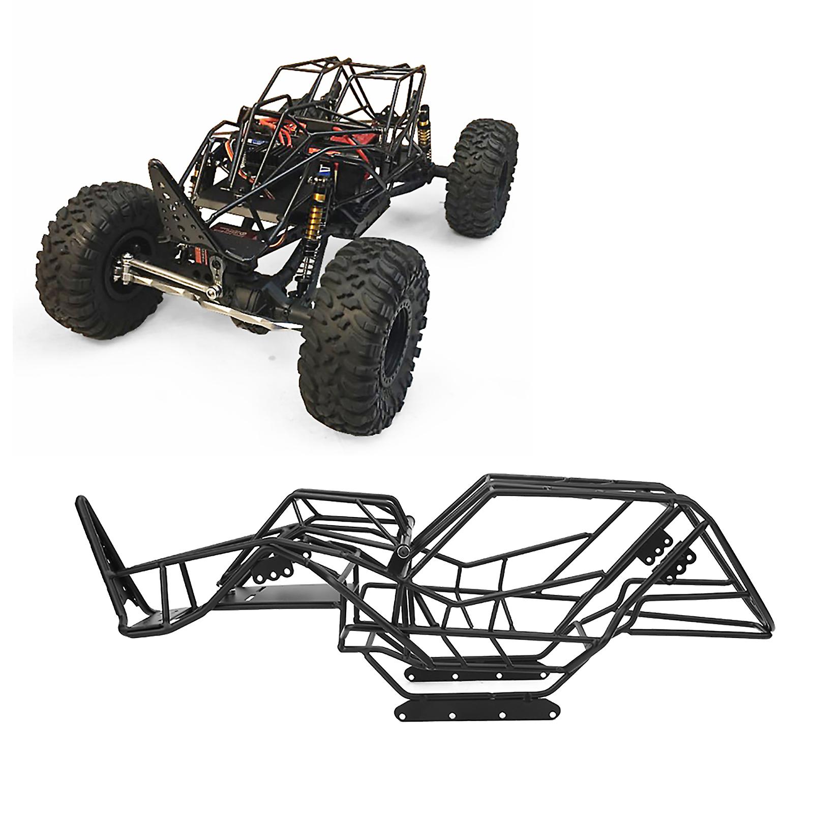 Black Metal Welding Roll Cage Frame Body Chassis For Axial Wraith 1/10 Scale Rc Carblack