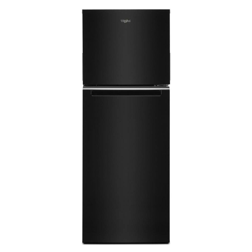 Whirlpool 12.9 cu. ft. Built-In and Standard Top Freezer Refrigerator in Black WRT313CZLB