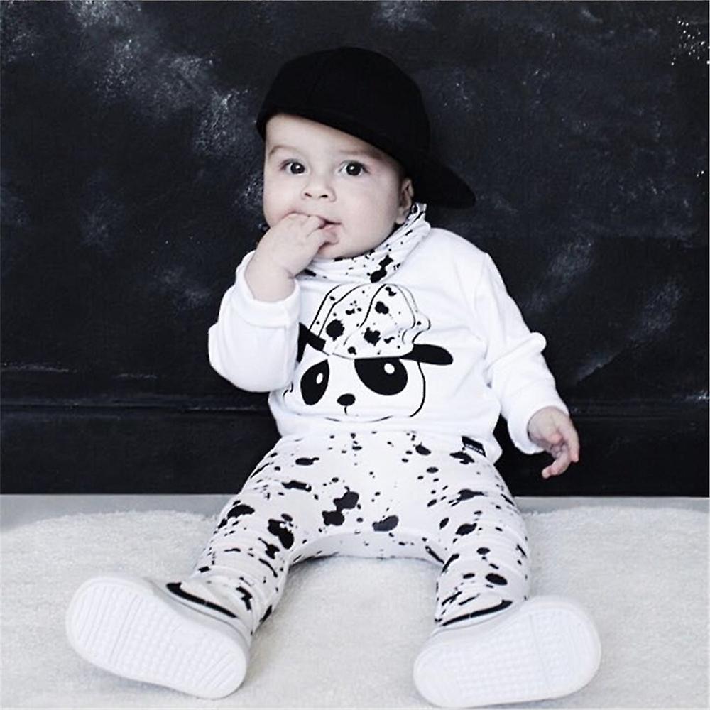 Baby Clothes Boys Girls Cute Cotton Long Sleeved Jacket Panda Pants Set Children Clothing Costume For Kids Vestido Infantil T