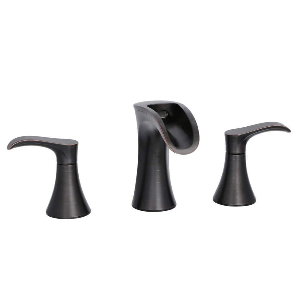 Pfister Brea 8 in Widespread 2Handle Waterfall Bathroom Faucet in Tuscan Bronze