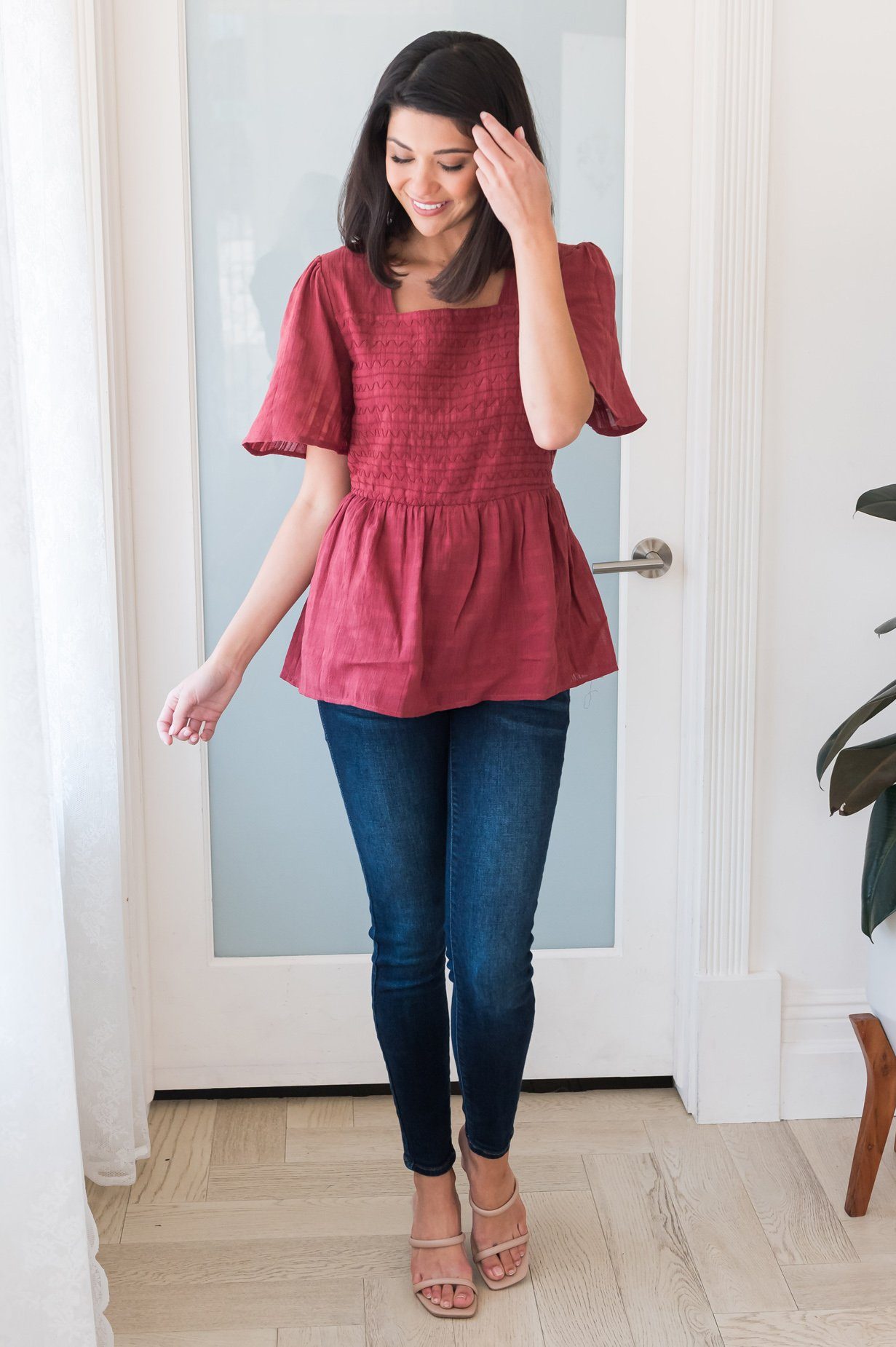 Hopeful Honey Modest Blouse