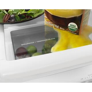 Whirlpool 18.7 cu. ft. Bottom Freezer Refrigerator in White WRB329DMBW