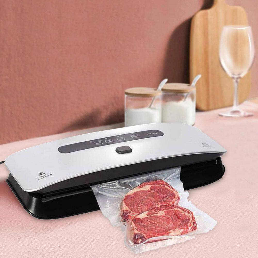 Sliver Food Vacuum Sealer Machine with Strong Suction Power Dry and Moist Mode Starter Kit Included Bos-CYD0-EEGG