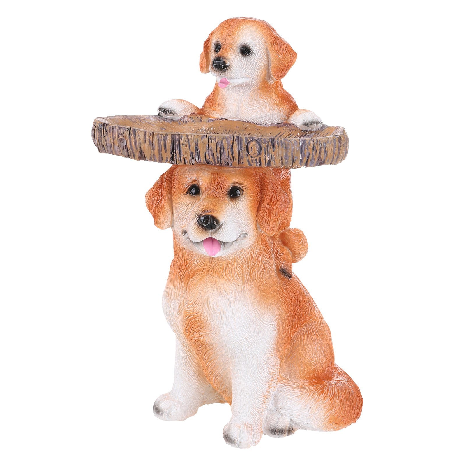 [Aligament] Playful Puppies Birdbath Polyresin Antique Garden Bird Bath For Home Garden Yard