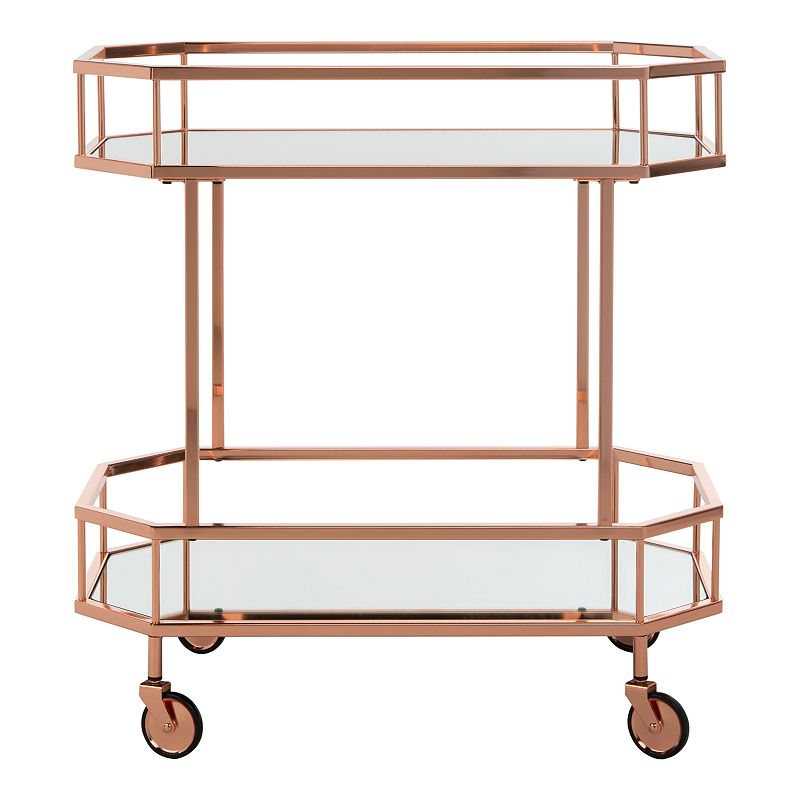 Safavieh Silva 2-Tier Octagon Bar Cart