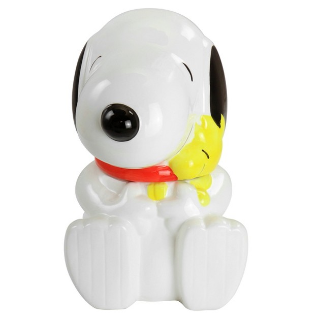 Gibson Peanuts Classic Snoopy Cookie Jar In White