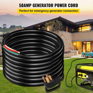 VEVOR 30 ft. 63 plus 81 Extension Cord IndoorOutdoor Generator Power Cord STW 50 Amp NEMA 14-50P No-pin Type FDJYCX30FTX50AWCZV1